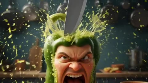 Don't Dare to Cut! 🔪🍅 | Cutting Fruits #asmr #animation#short #ai