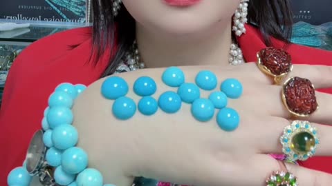 250618-8 Sleeping Beauty Turquoise Cabochon: Gentle Strike of Cool Gemstone
