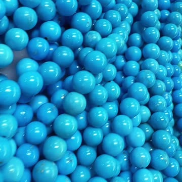 250617-7 Sleeping Beauty Turquoise Bead Strand: Wear the Breath of the Sky Around Your Neck