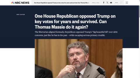 Can Thomas Massie Survive A Potential Trump Primary Challenge?