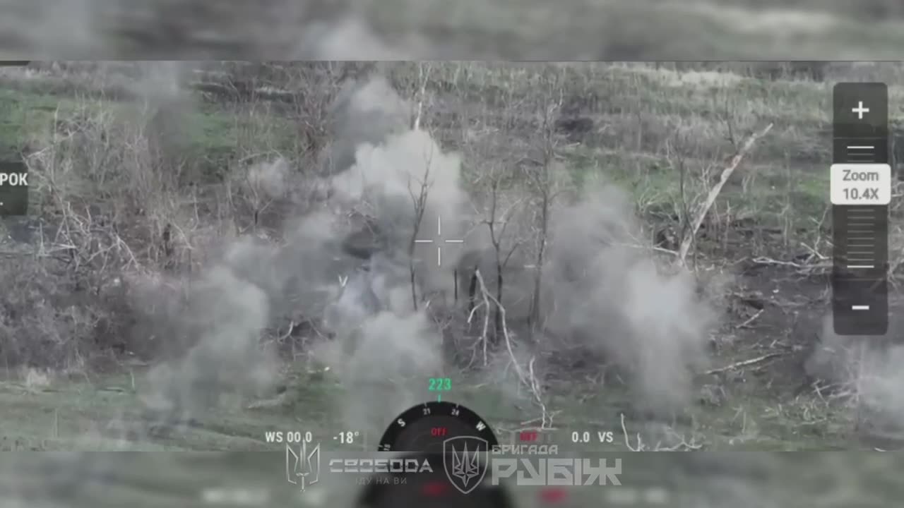 Dozens of Russian Infantry Along with Multiple Assault Vehicles Are Shredded(Donetsk)