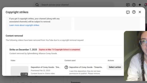 COREY GOODE COPYRIGHT STRIKED MY CHANNEL! 🥊