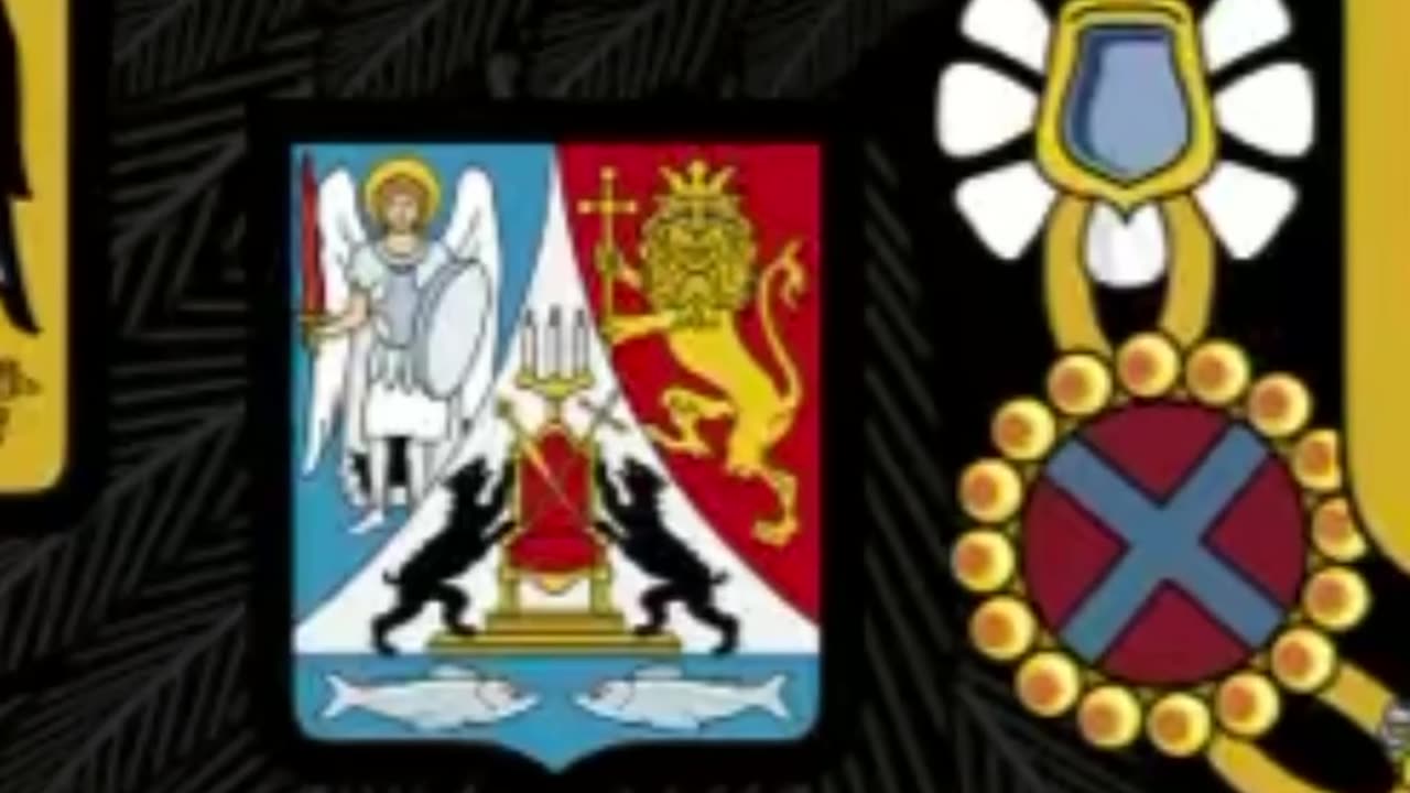 🐍 Russia's Coat of Arms depicting a White Hat Knight killing a reptilian.