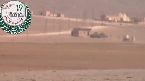 Syrian War Hamman CP near Qashota, S. Aleppo, HJ-8 vs. T-55, hit (19th Division) 2013.09.23