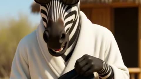 Cat outwits Zebra