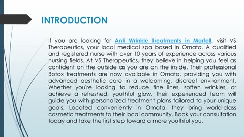 If you are looking for Anti Wrinkle Treatments in Marfell