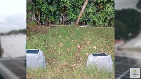 DGREVIGX Solar Rock Speakers Outdoor Water-Resistant Solar Powered Rock Speaker