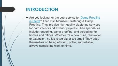 Best Damp Proofing in Sterte