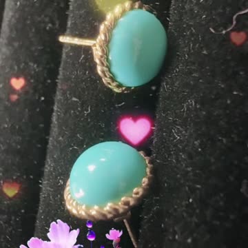 20250727-8 Natural Original Sterling Treatment Sleeping Beauty Turquoise Earrings Natural Elf