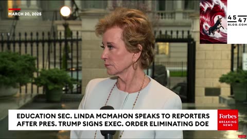 Linda Mcmahon Press Conference 3 21 25 