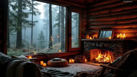 Forest Retreat: Where Fire and Nature Whisper Peace