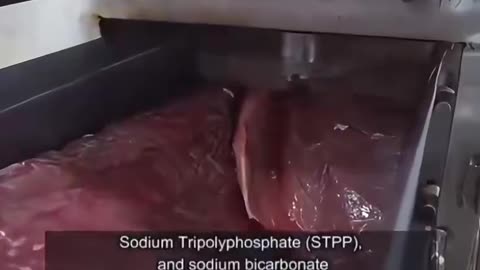 In American grocery stores we have tuna that is a bright red color. It looks fresh, but it’s fake