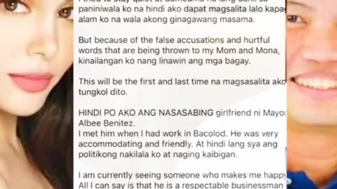 Nikki Benitez Accuses Ivana Alawi of Being Mistress of Mayor Albee Benitez