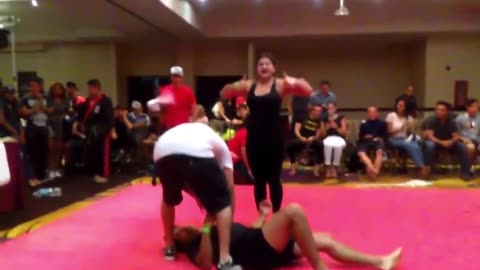 😱👊 Girl vs Older Guy Ends in Brutal Submission! | FCN