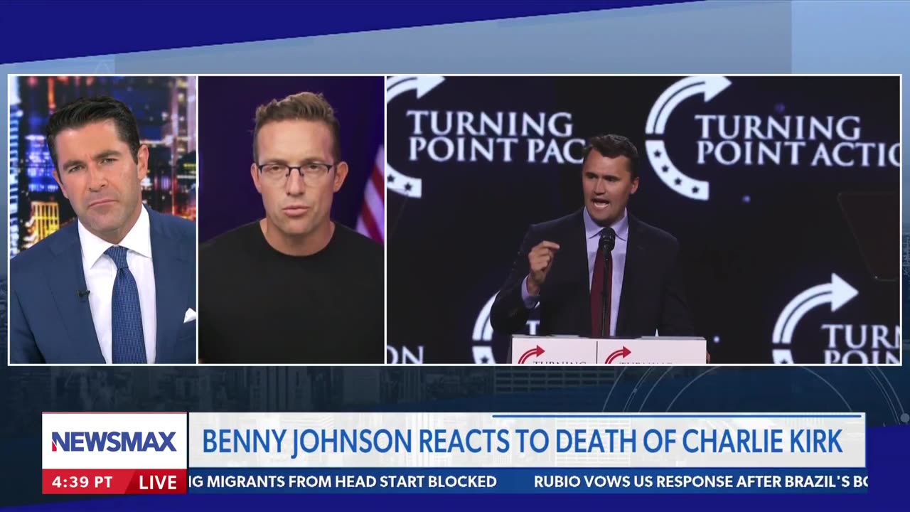 📌Benny Johnson's heartfelt reaction to the death of Charlie Kirk