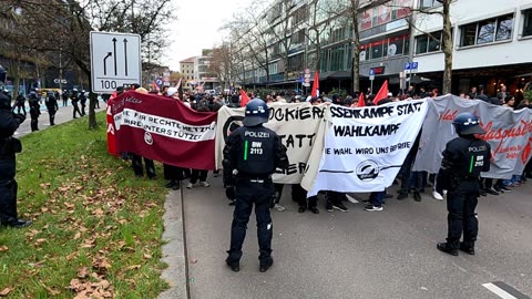 ANTIFA 🔥 blockiert den Friedensumzug in Stuttgart am 22.03.2025 🔥