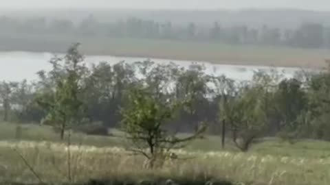 Javing Russian Armored Vehicles from Across the Dnipro River