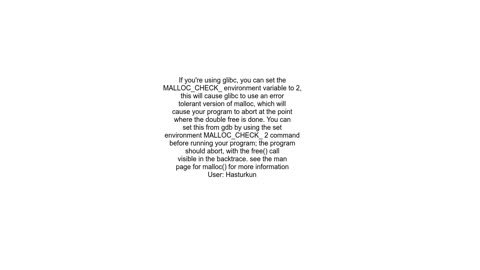 How to track down a &quot;double free or corruption&quot; error