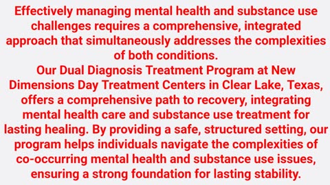 New Dimensions Day Treatment Centers : Dual Diagnosis Treatment Center in Clear Lake, TX
