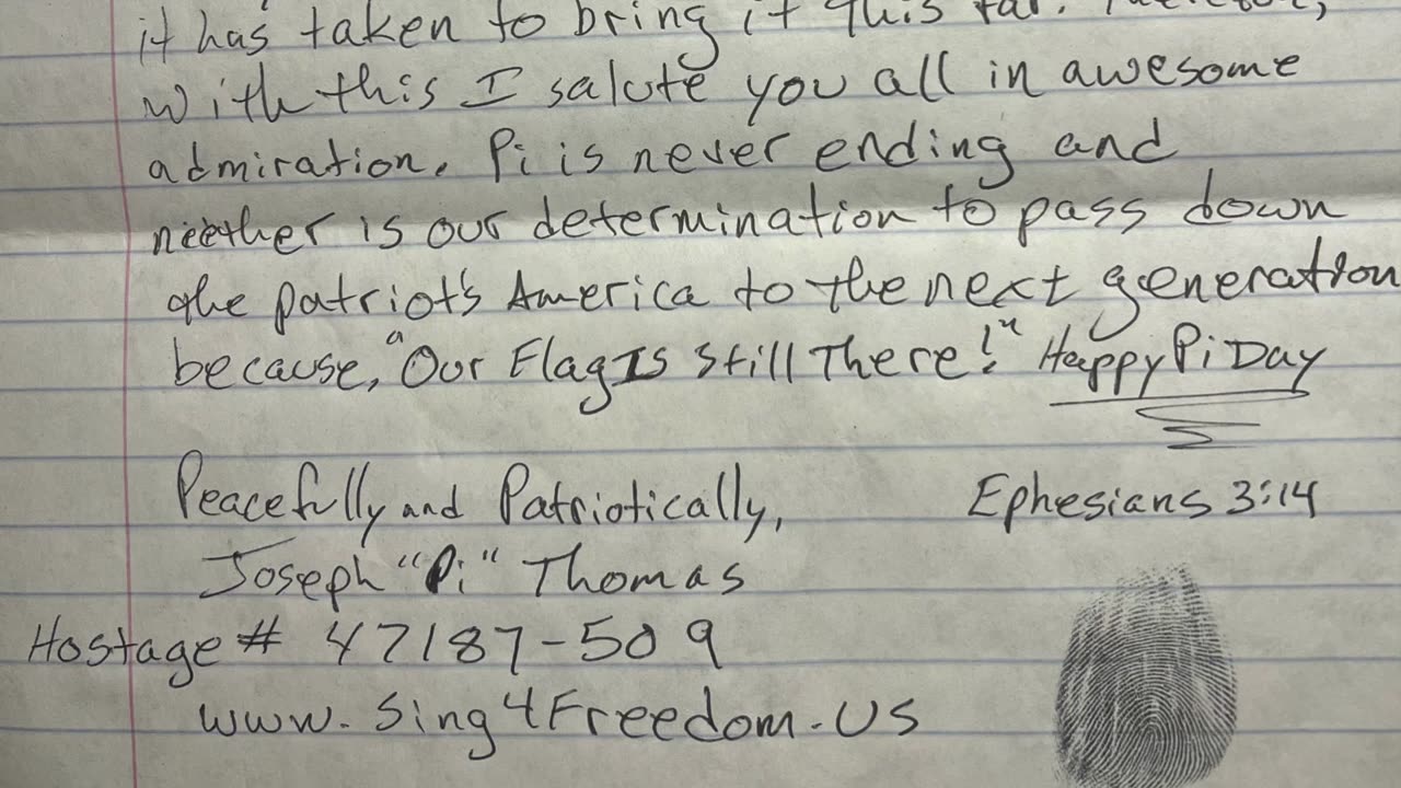 Prison Letter from Pi | Mel Hawley | Pi Day | 03/14/2024