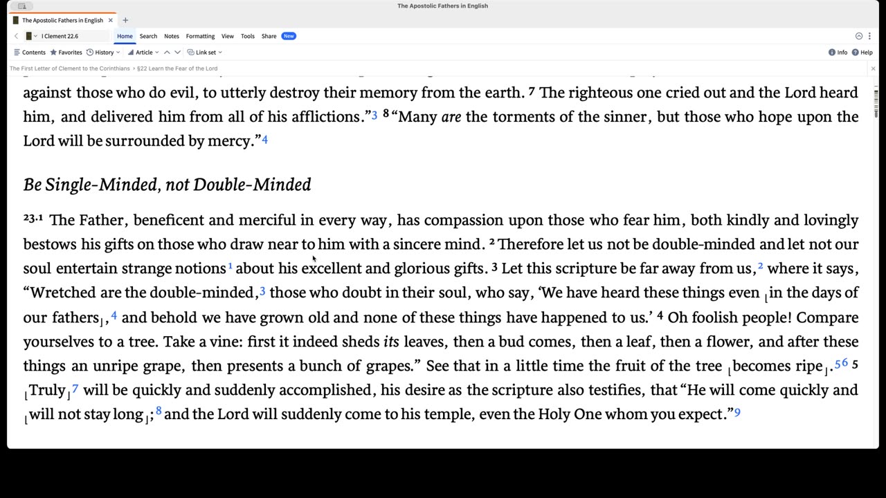 1 Clement 22 & 23