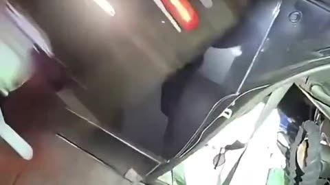 Chaotic Scene: Driver Flees After Flipping Car.