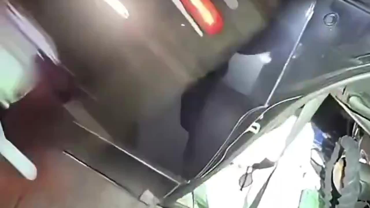 Chaotic Scene: Driver Flees After Flipping Car.