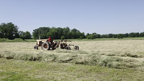 Raking hay 2025