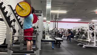 FRONT SQUATS 100KG/220LBS for 4 Reps
