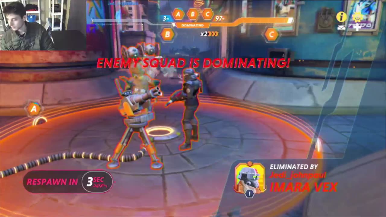 Star Wars Hunters Squad Brawl Online Multiplayer Match #21 - Playing As Aran Tal The Mandalorian