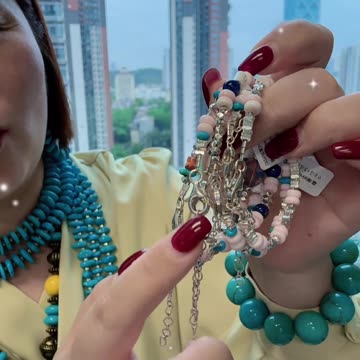 20250728-7 Natural Original Sterling Treatment Sleeping Beauty Turquoise Pink Conch Shell Bracelet