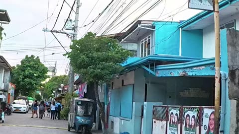 Glimpse of San Jose Street in Las Pinas City in the Philippines