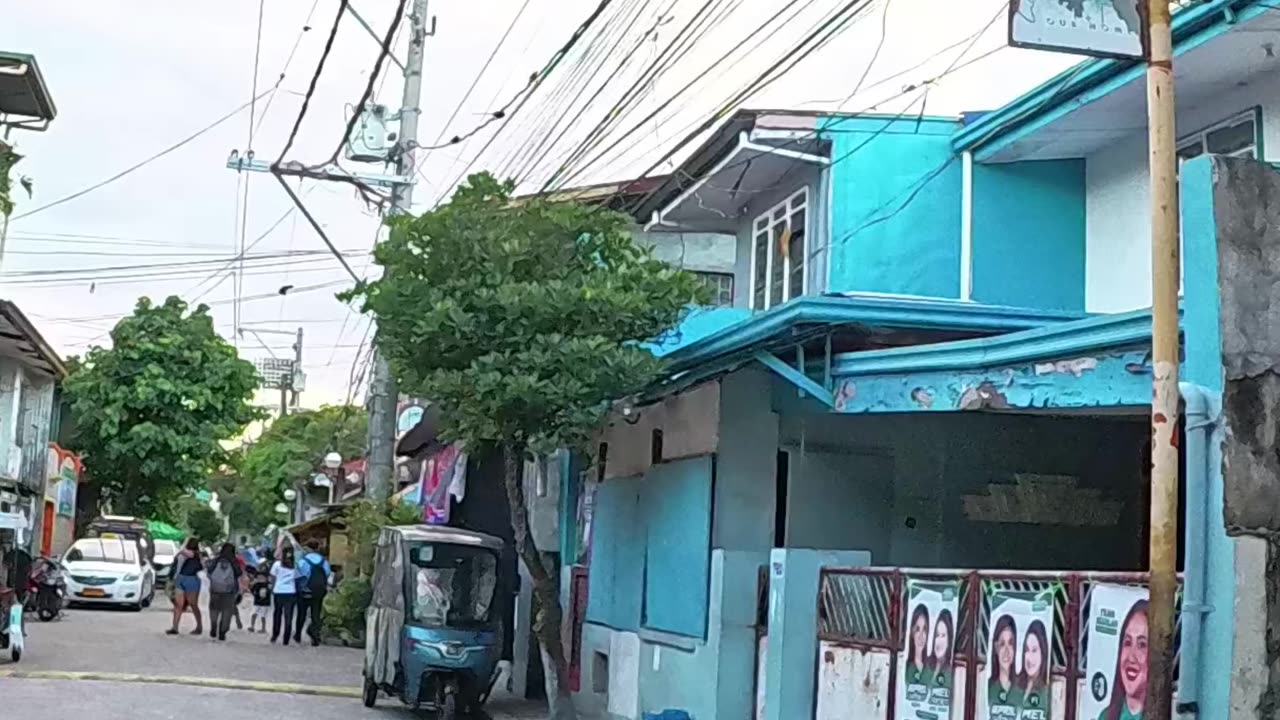Glimpse of San Jose Street in Las Pinas City in the Philippines
