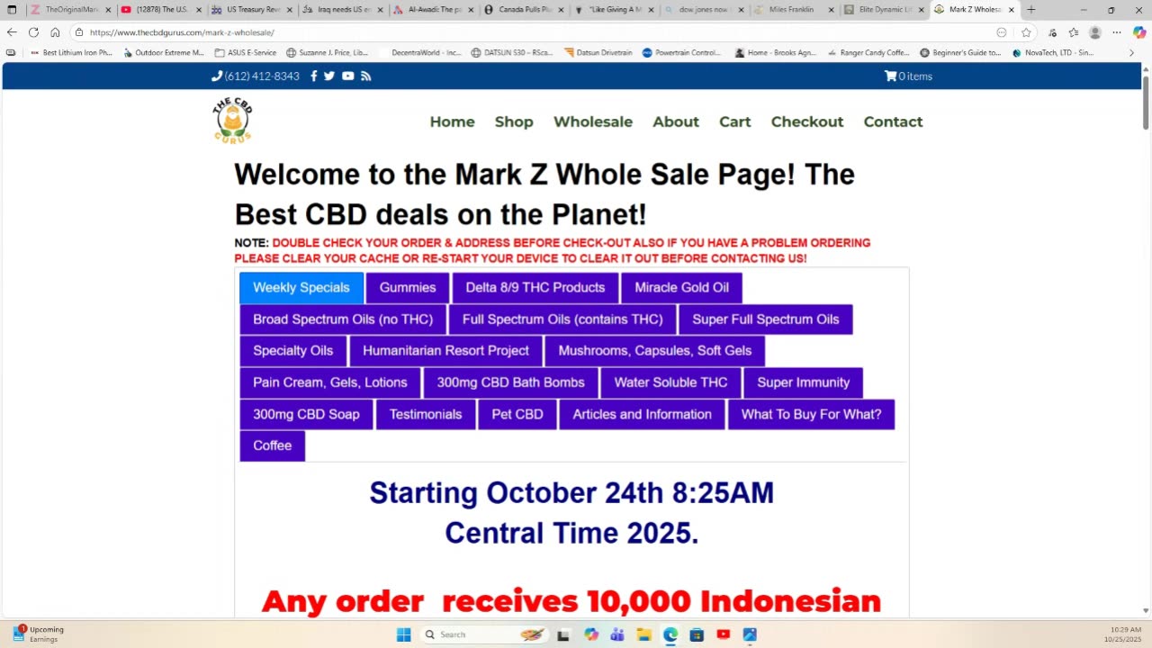 Weekend Coffee with MarkZ. 10/25/2025