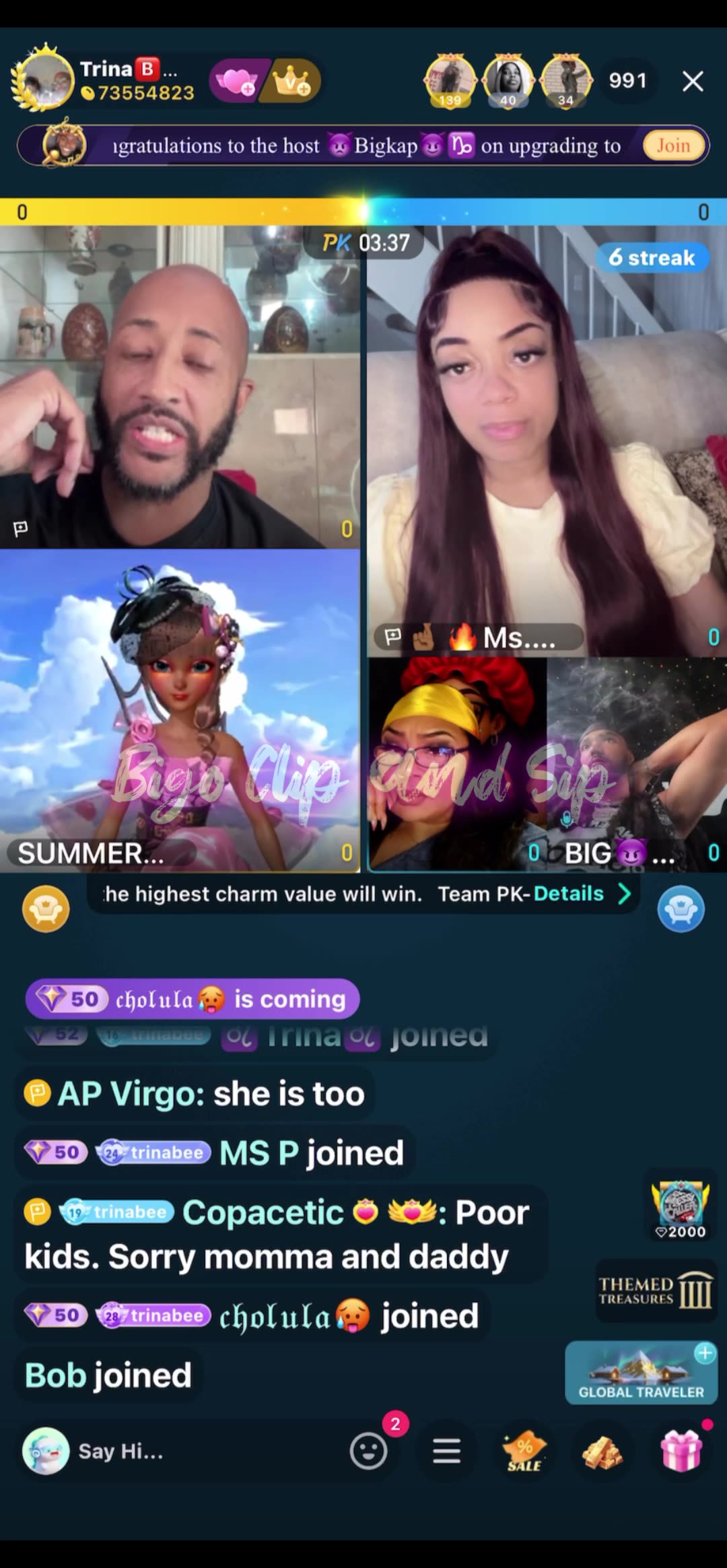 Team PK TrinaB Summer Raine Ms Diverse Mr D Papi about PYT situation 9/8/25 #bigoclipandsip