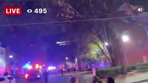 Emerging: Officials responding to a reported gas leak explosion at apartment building near