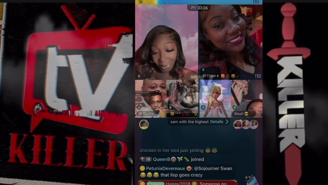 WOOF & SWEETS 2 HAVE GOES CRAZY ON TOMIKAY & VON HALF OF NOSE