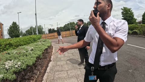 Today I visited the Ibis hotel in Gloucester where a migrant come out and threw a hot