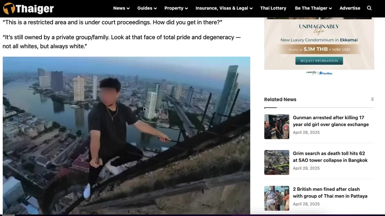 Master GongSun Taoism - Taoism Applied to News - Instagrammer slammed for climbing ghost tower!