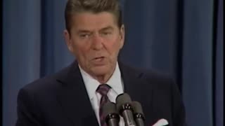 President Reagan’s 19th Press Conference in the East Room on July 26, 1983