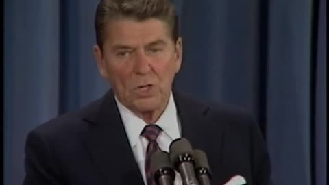 President Reagan’s 19th Press Conference in the East Room on July 26, 1983