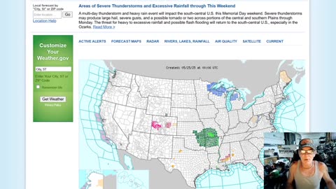 Severe Weather Impacts Central, Southern US On Memorial Day Weekend - Red Sprites Over Texas