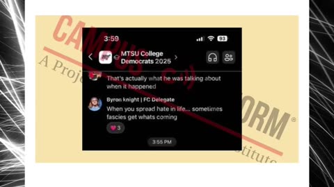 MTSU College Democrats appear to say 'There is no reason to feel sorry' for murdered Charlie Kirk