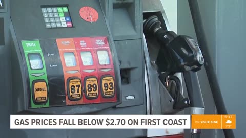 Jacksonville, Florida: "Some good news for gas prices - they continue to fall ahead of the July 4th weekend."