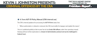 CRIMES OF THE CRA: The Tax & Money Show - EPISODE 73 with Kevin J. Johnston