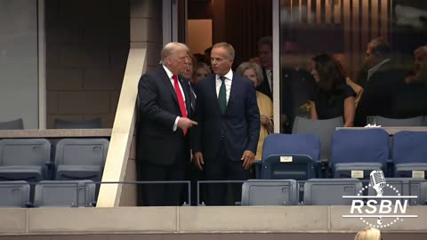 WATCH: President Donald J. Trump arrives at Arthur Ashe Stadium for the us open - 9/7/2025