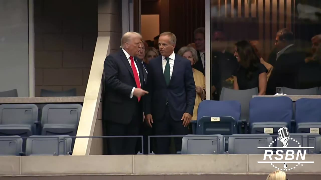 WATCH: President Donald J. Trump arrives at Arthur Ashe Stadium for the us open - 9/7/2025
