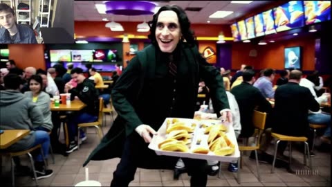 Outtake #3,065 Of Severus Snape From Harry Potter Series Is Dancing At A Taco Bell Restaurant Fake