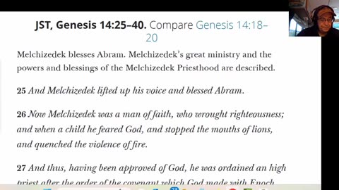 Melchizedek - Who He Was - Why He Sought for Enoch - Blesses Abraham - Gen 14-6-7-25