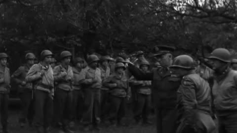 GEN. GEORGE C. MARSH... - GEN. GEORGE C. MARSHALL AT SIXTH ARMY GROUP HQ AND VISITING - 111-adc-9847